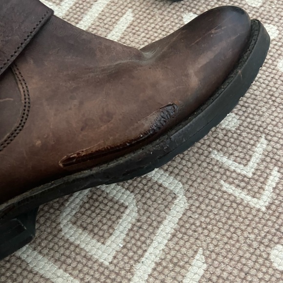 Frye brown ankle moto boot - Picture 10 of 10